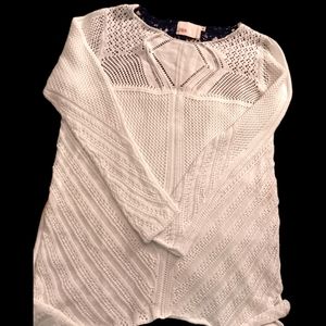 Yoon Women’s Pullover Sweater White  Size M NWT